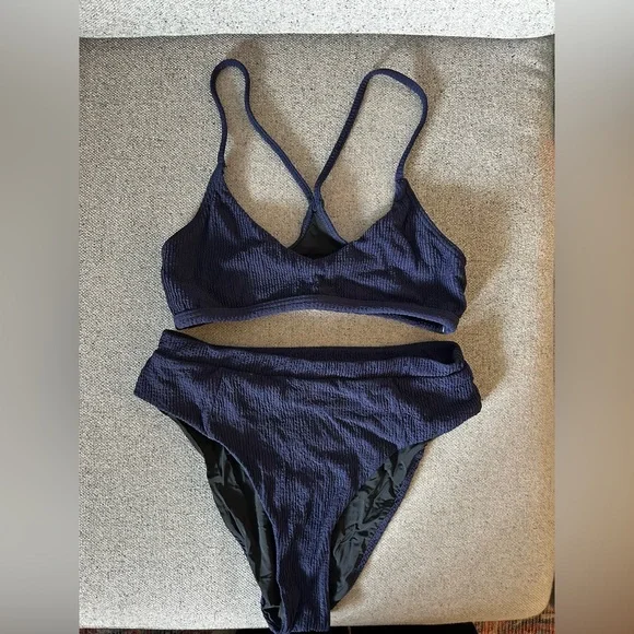 Simons Navy Blue Bikini Set - Picture 1 of 2
